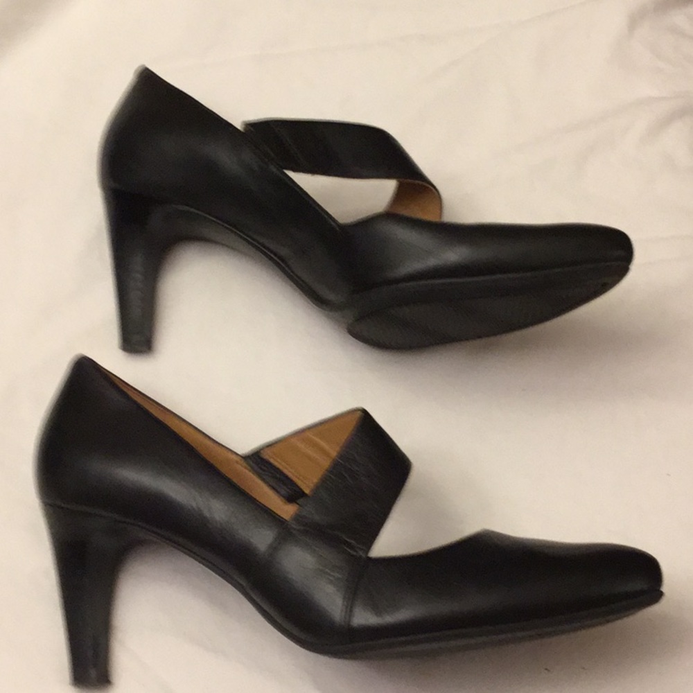 Ecco black leather heels - Picture 5 of 6